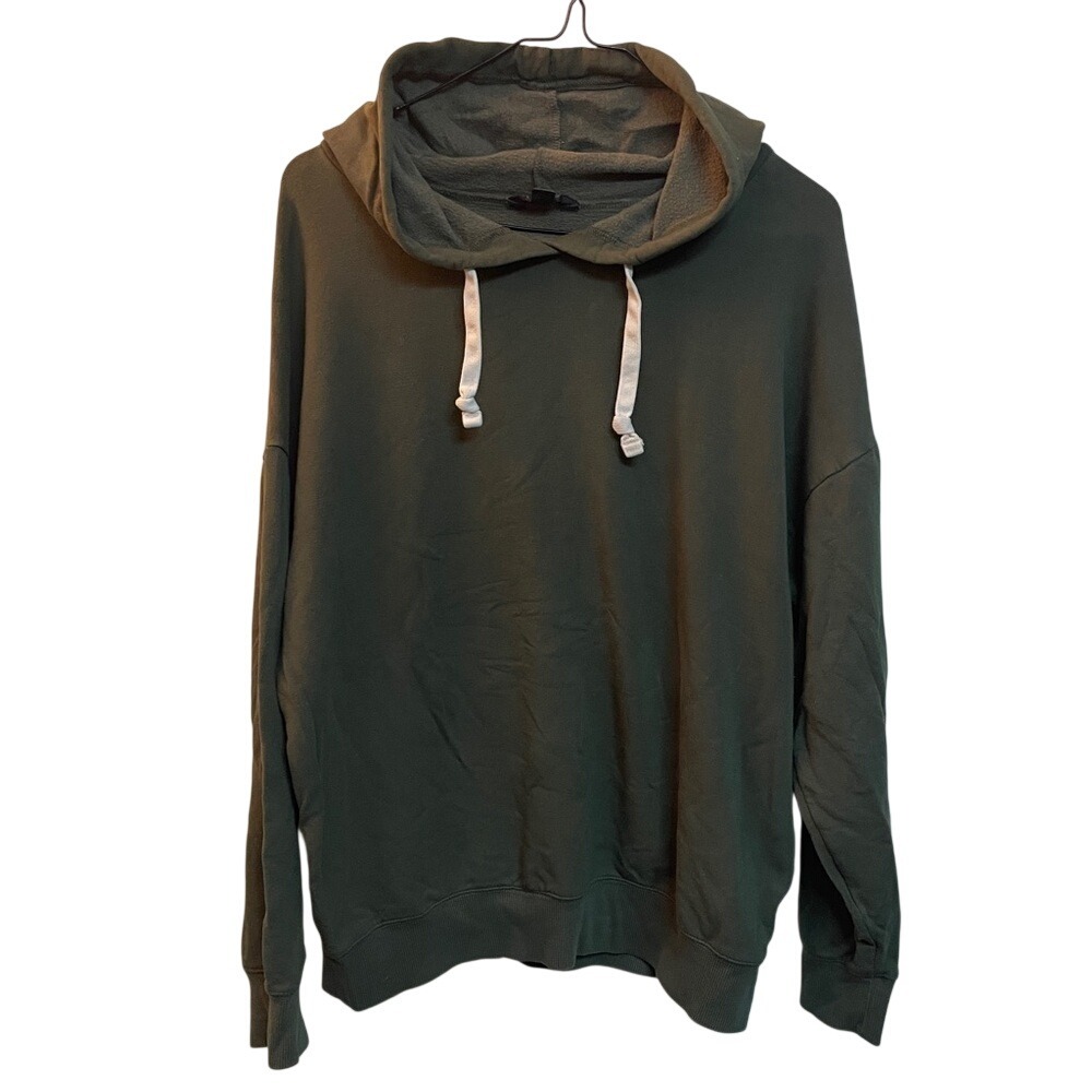 Buffalo David Bitton Mens Hoodie Sweatshirt Olive Green Fleece Lined‎ Size M